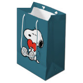 pinda's | VALENTIJNSDAG | Snoopy Heart Hug Medium Cadeauzakje (Voorkant Gekanteld)