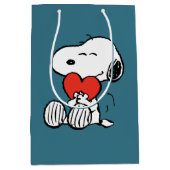pinda's | VALENTIJNSDAG | Snoopy Heart Hug Medium Cadeauzakje (Voorkant)