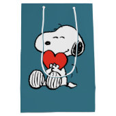 pinda's | VALENTIJNSDAG | Snoopy Heart Hug Medium Cadeauzakje (Achterkant)