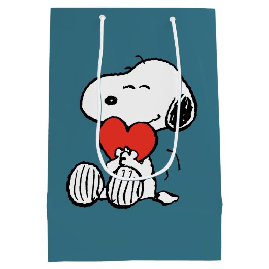 pinda's | VALENTIJNSDAG | Snoopy Heart Hug Medium Cadeauzakje (Achterkant)