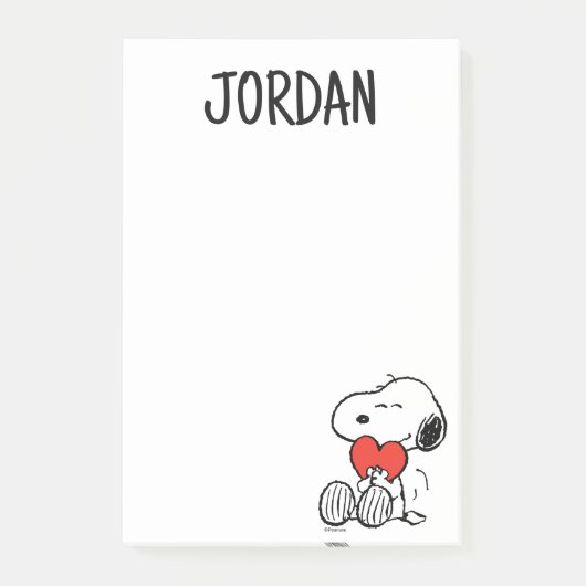 pinda's | VALENTIJNSDAG | Snoopy Heart Hug Post-it® Notes (Voorkant)