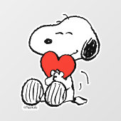 pinda's | VALENTIJNSDAG | Snoopy Heart Hug Raamsticker (Vel)