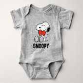 pinda's | VALENTIJNSDAG | Snoopy Heart Hug Romper (Voorkant)