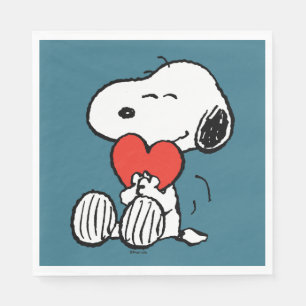 pinda's   VALENTIJNSDAG   Snoopy Heart Hug Servet