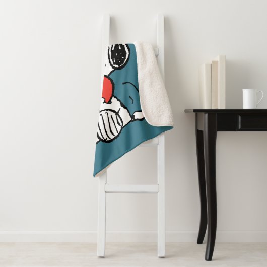 pinda's | VALENTIJNSDAG | Snoopy Heart Hug Sherpa Deken (In situ)