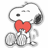 pinda's | VALENTIJNSDAG | Snoopy Heart Hug Sticker (Voorkant)