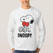 pinda's | VALENTIJNSDAG | Snoopy Heart Hug T-shirt (Voorkant)