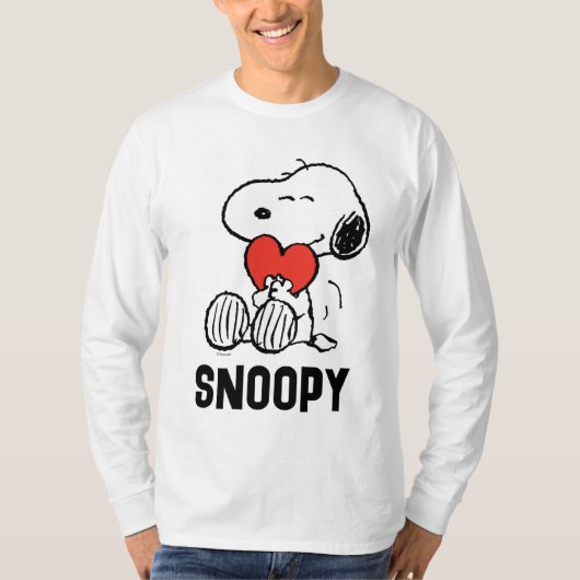 pinda's | VALENTIJNSDAG | Snoopy Heart Hug T-shirt (Voorkant)