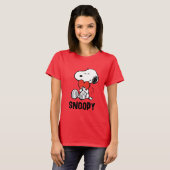 pinda's | VALENTIJNSDAG | Snoopy Heart Hug T-shirt (Voorkant volledig)