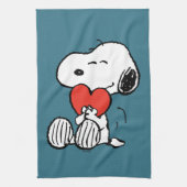 pinda's | VALENTIJNSDAG | Snoopy Heart Hug Theedoek (Verticaal)
