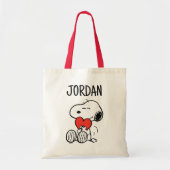 pinda's | VALENTIJNSDAG | Snoopy Heart Hug Tote Bag (Voorkant)