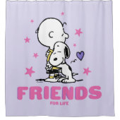 pinda's | VALENTIJNSDAG | Vrienden voor het leven Douchegordijn (Voorkant)