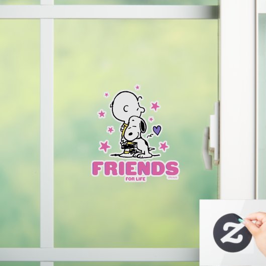 pinda's | VALENTIJNSDAG | Vrienden voor het leven Raamsticker (Huis)