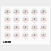 Pinda's | Verse Kerstbomen Ronde Sticker (Vel)
