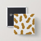 Pinda's Vierkante Button 5,1 Cm (Voorkant /achterkant)