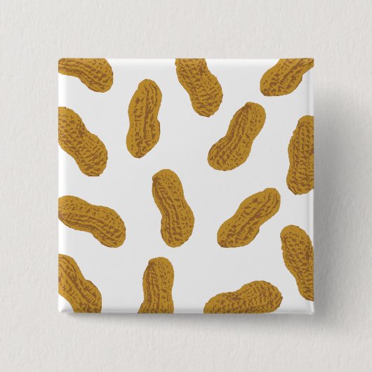 Pinda's Vierkante Button 5,1 Cm (Voorkant)