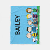 pinda's vrienden op rij fleece deken (Voorkant)