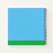 pinda's vrienden op rij notitieboek (Achterkant)