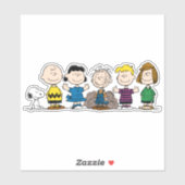 pinda's vrienden op rij sticker (Vel)