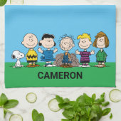 pinda's vrienden op rij theedoek (Gevouwen)