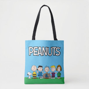 pinda's vrienden op rij tote bag