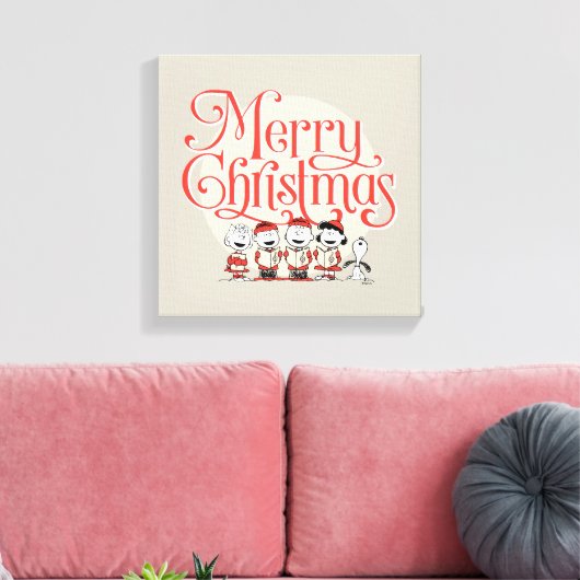 pinda's | Vroegere kerstfeestdag Canvas Afdruk (Insitu (Woonkamer))