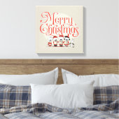 pinda's | Vroegere kerstfeestdag Canvas Afdruk (Insitu (Slaapkamer))