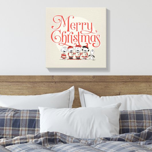 pinda's | Vroegere kerstfeestdag Canvas Afdruk (Insitu (Slaapkamer))