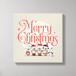 pinda's   Vroegere kerstfeestdag Canvas Afdruk