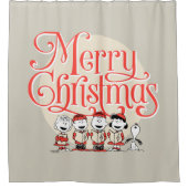 pinda's | Vroegere kerstfeestdag Douchegordijn (Voorkant)