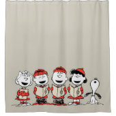 pinda's | Vroegere kerstfeestdag Douchegordijn (Voorkant)
