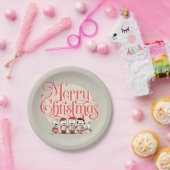 pinda's | Vroegere kerstfeestdag Papieren Bordje (Feest)