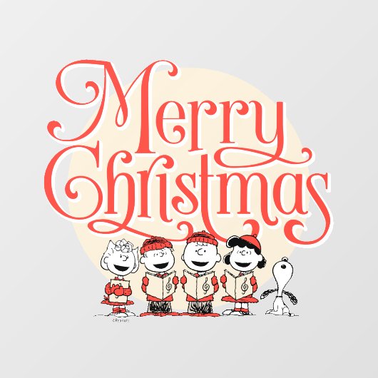 pinda's | Vroegere kerstfeestdag Raamsticker (Vel)