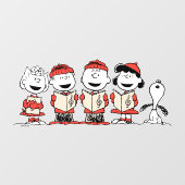 pinda's | Vroegere kerstfeestdag Raamsticker (Vel)