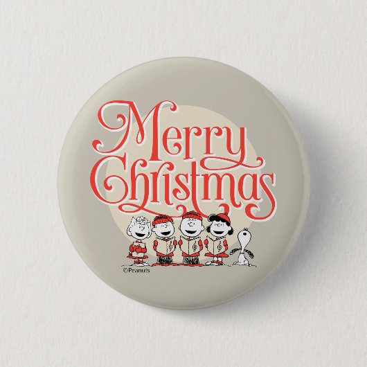 pinda's | Vroegere kerstfeestdag Ronde Button 5,7 Cm (Voorkant)