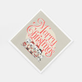 pinda's | Vroegere kerstfeestdag Servet (Hoek)