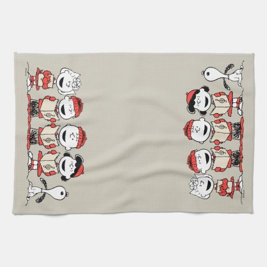 pinda's | Vroegere kerstfeestdag Theedoek (Horizontaal)