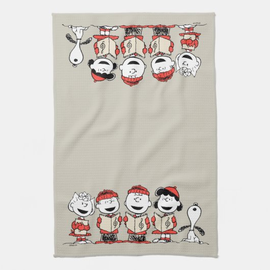 pinda's | Vroegere kerstfeestdag Theedoek (Verticaal)