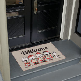pinda's | Vrolijk kerstfeest | Jouw namen toevoege Deurmat