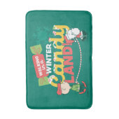 pinda's | Wandelen in een winterse Snoep! Badmat (Voorkant Verticaal)