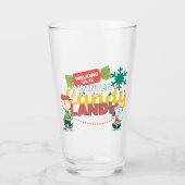 pinda's | Wandelen in een winterse Snoep! Glas (Voorkant)