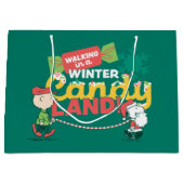 pinda's | Wandelen in een winterse Snoep! Groot Cadeauzakje (Voorkant)