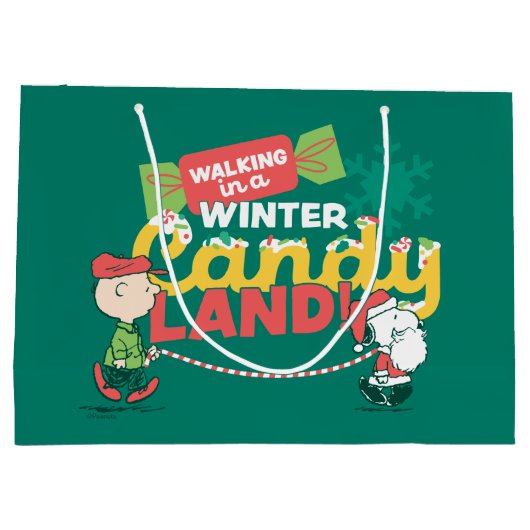 pinda's | Wandelen in een winterse Snoep! Groot Cadeauzakje (Achterkant)