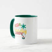 pinda's | Wandelen in een winterse Snoep! Mok (Voorkant links)