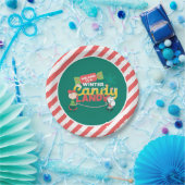 pinda's | Wandelen in een winterse Snoep! Papieren Bordje (Feest)