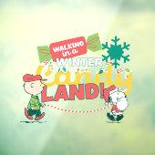 pinda's | Wandelen in een winterse Snoep! Raamsticker (Vel 3)