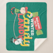 pinda's | Wandelen in een winterse Snoep! Sherpa Deken (Voorkant)