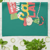 pinda's | Wandelen in een winterse Snoep! Theedoek (Gevouwen)