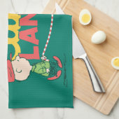 pinda's | Wandelen in een winterse Snoep! Theedoek (Quarter Fold)