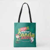 pinda's | Wandelen in een winterse Snoep! Tote Bag (Voorkant)